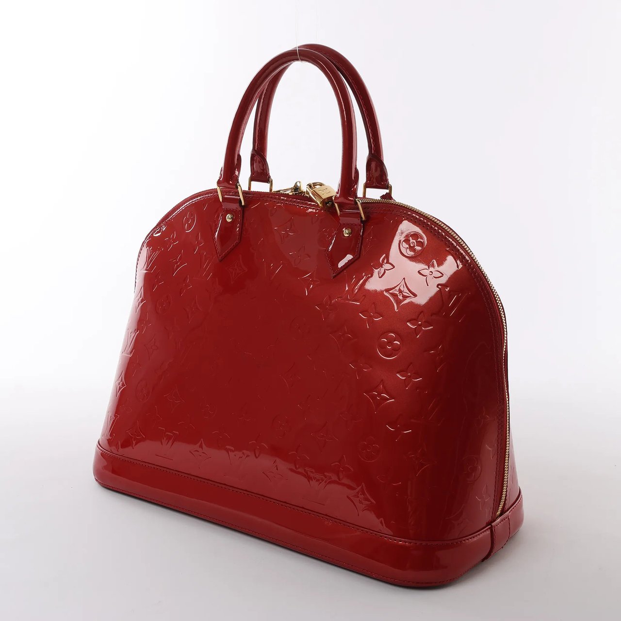 Louis Vuitton Alma GM Vernis Leather Handbag in Red M93596 Rood