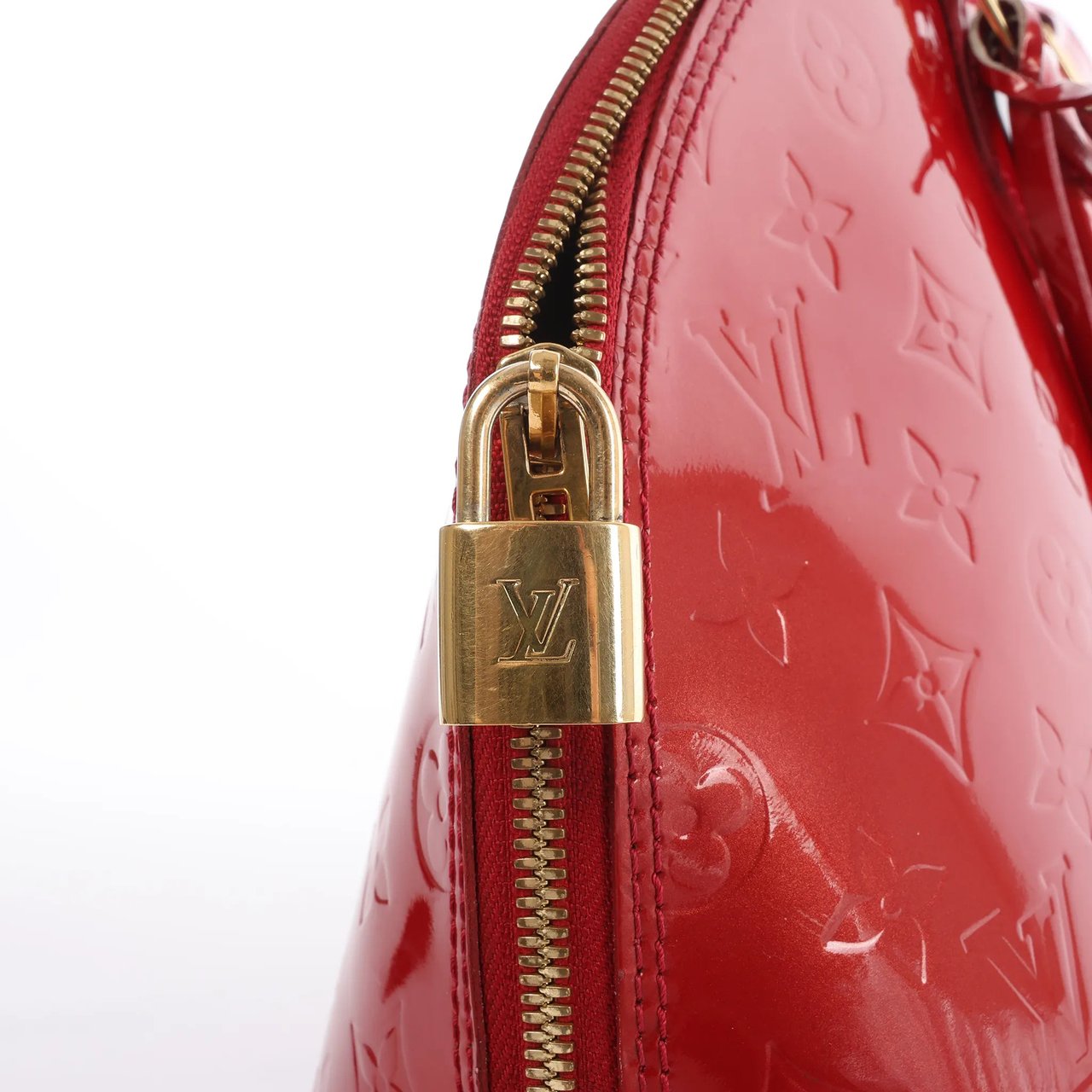 Louis Vuitton Alma GM Vernis Leather Handbag in Red M93596 Rood