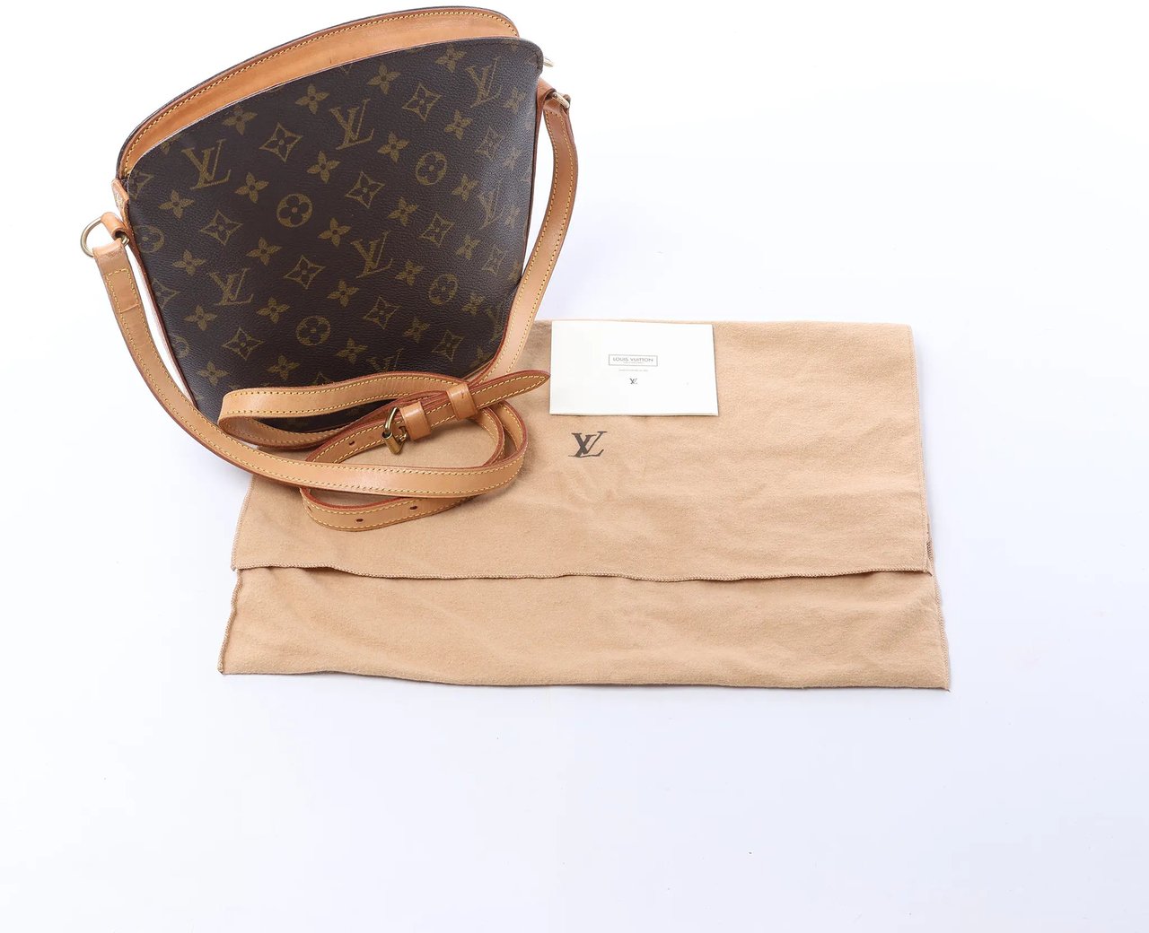 Louis Vuitton Drouot Monogram Canvas Crossbody Bag in Brown M51290 Bruin