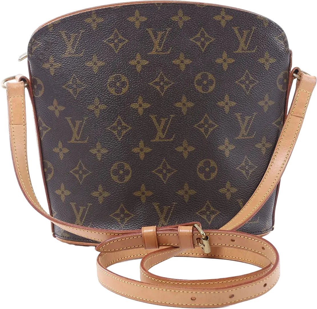 Louis Vuitton Drouot Monogram Canvas Crossbody Bag in Brown M51290 Bruin