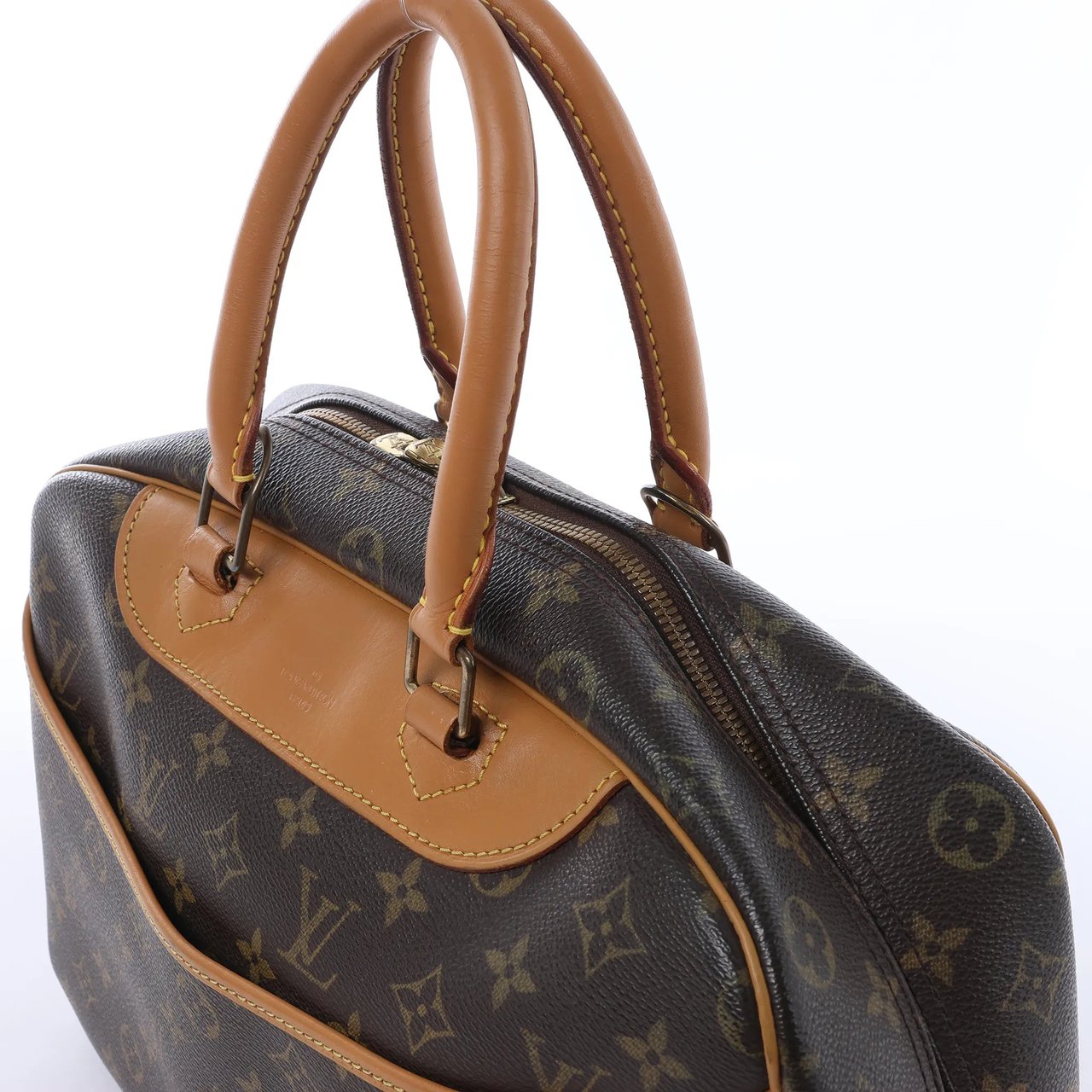 Louis Vuitton Deauville Monogram Canvas Handbag in Brown M47270 Bruin