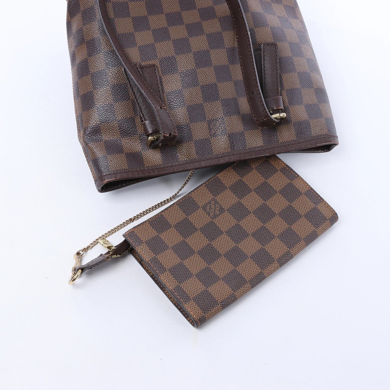 Louis Vuitton Malle Damier Ebene Shoulder Bag in Brown N42240 Bruin