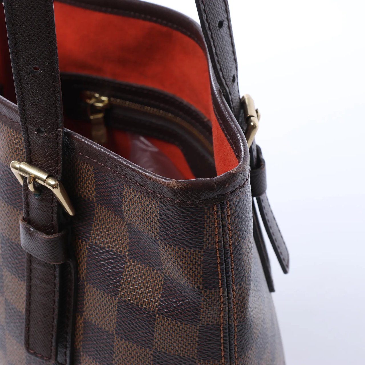 Louis Vuitton Malle Damier Ebene Shoulder Bag in Brown N42240 Bruin