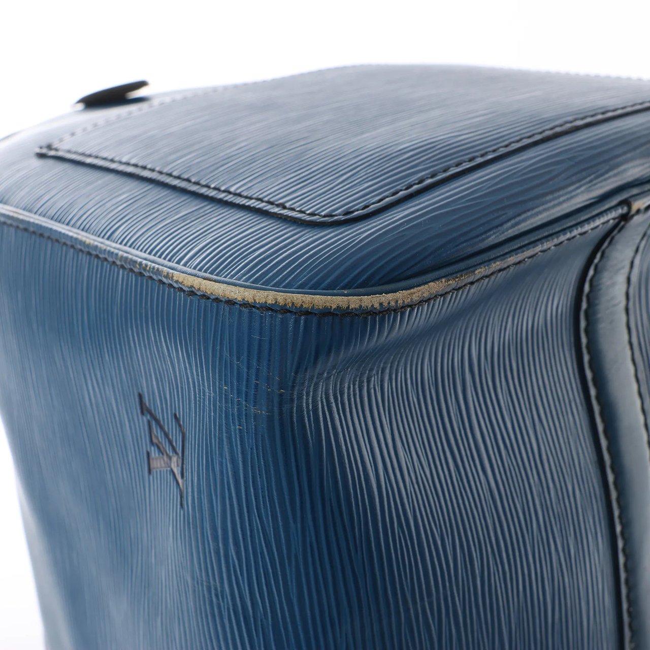 Louis Vuitton Keepall 45 Epi Leather Travel Bag in Blue M42975 Blauw