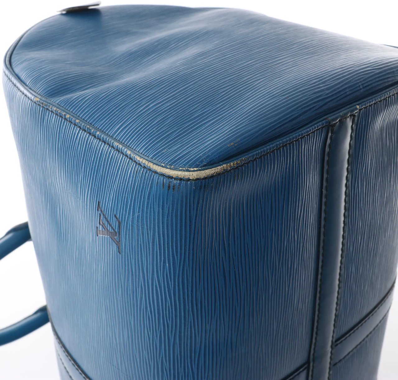Louis Vuitton Keepall 45 Epi Leather Travel Bag in Blue M42975 Blauw