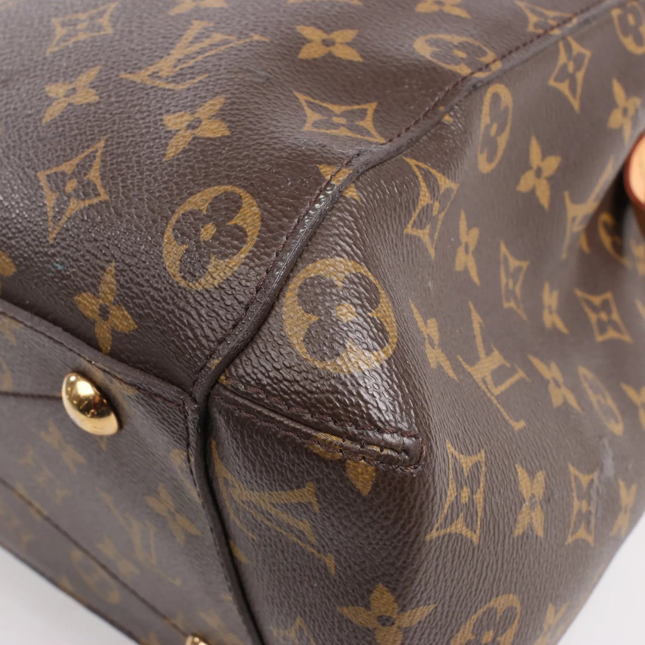 Louis Vuitton Montaigne GM Monogram Canvas Handbag in Brown Bruin