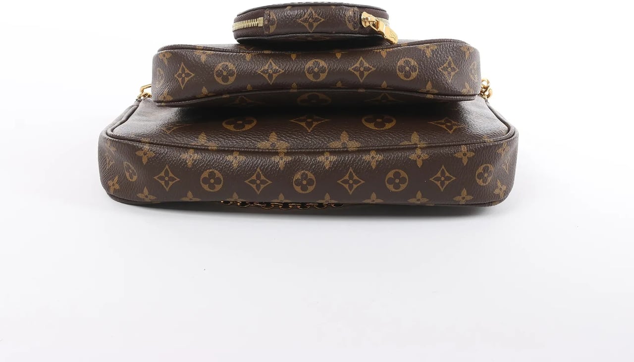 Louis Vuitton Multi Pochette Accessoires Monogram Canvas Handbag in Brown Bruin