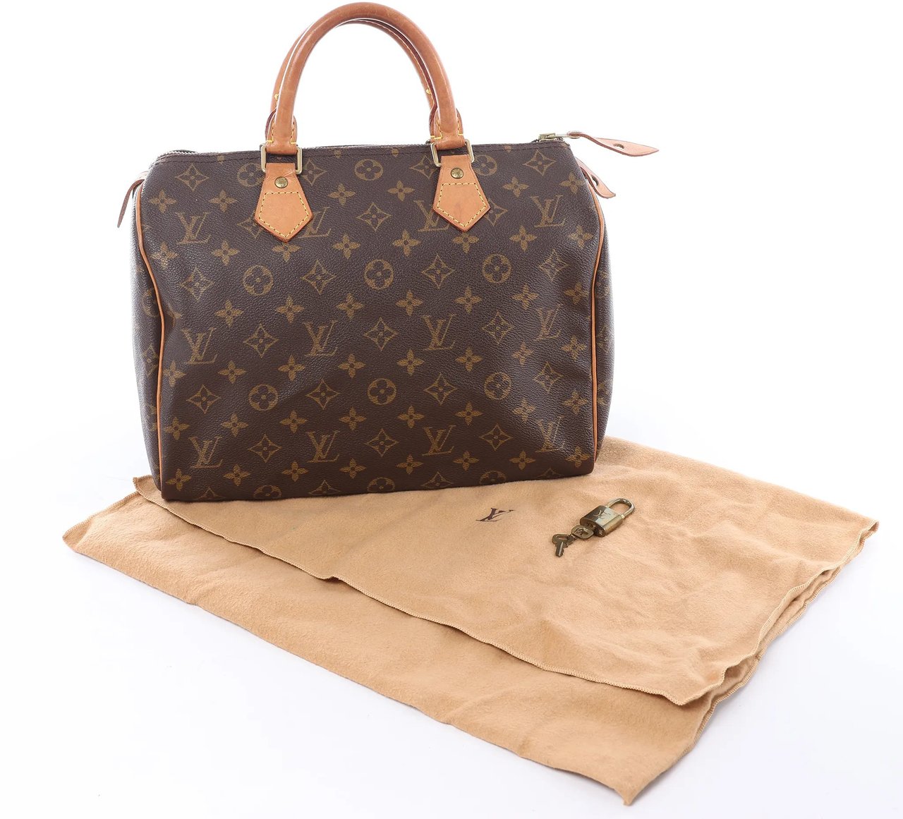 Louis Vuitton Speedy 30 Monogram Canvas Handbag in Brown M41526 Bruin