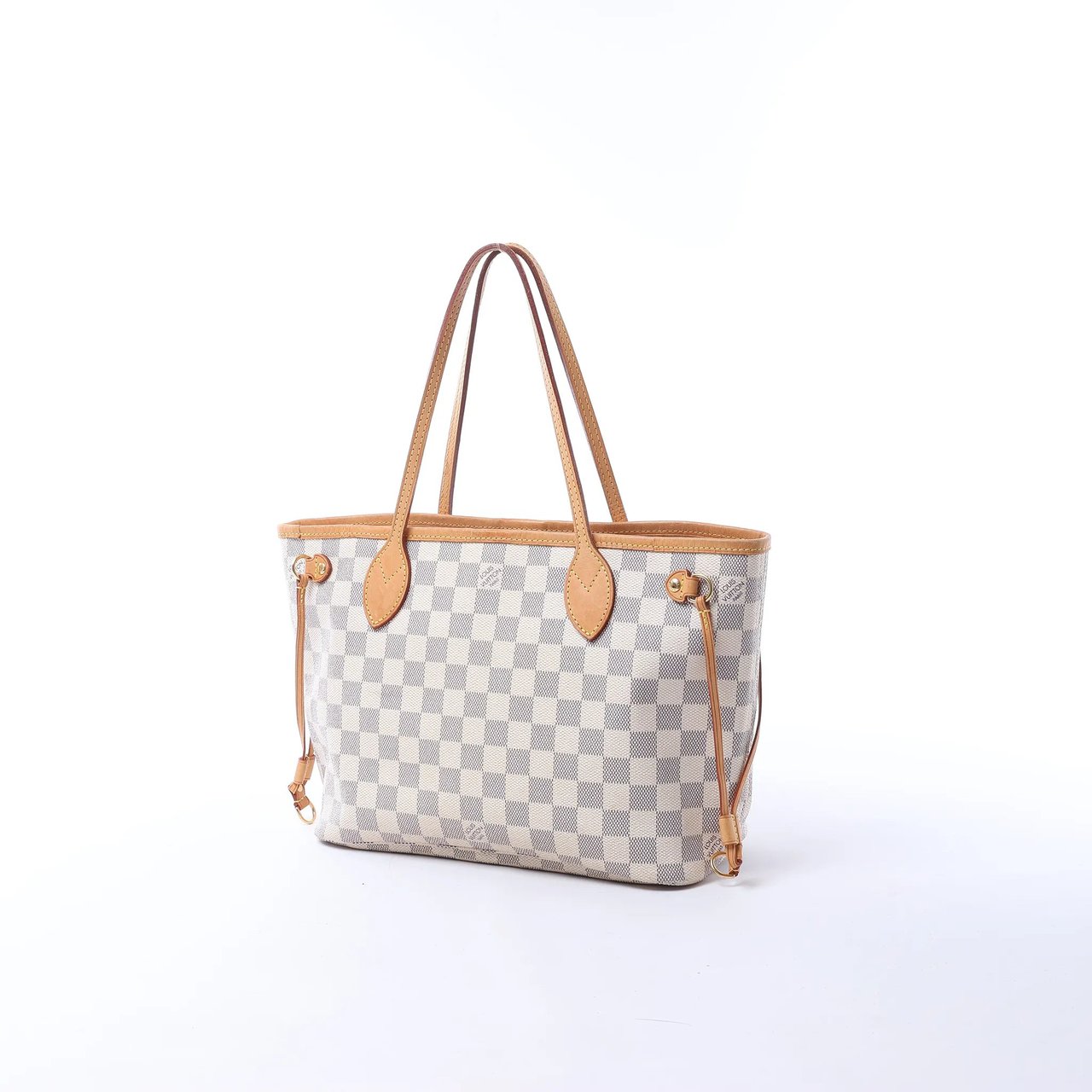 Louis Vuitton Neverfull PM Damier Azur Shoulder Bag in Beige N51110 Beige