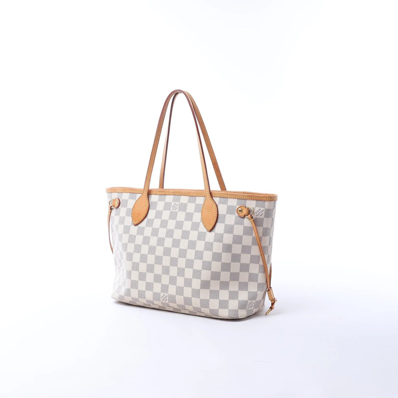 Louis Vuitton Neverfull PM Damier Azur Shoulder Bag in Beige N51110 Beige
