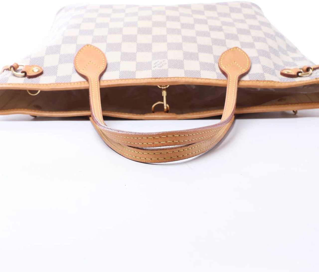 Louis Vuitton Neverfull PM Damier Azur Shoulder Bag in Beige N51110 Beige