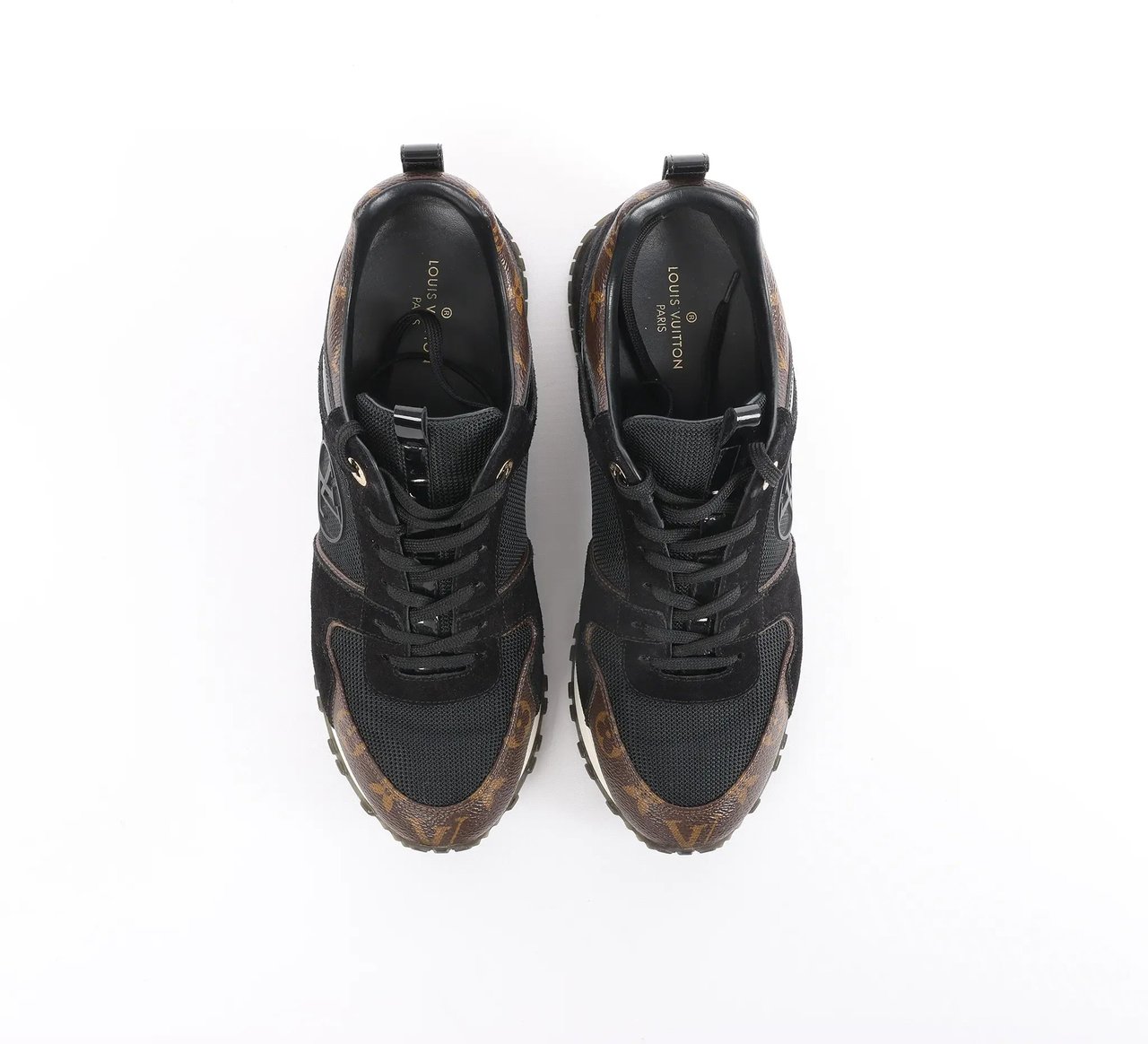 Louis Vuitton Runaway line 21 years Mesh x Leather Sneakers in Black, Size 40 EU Divers