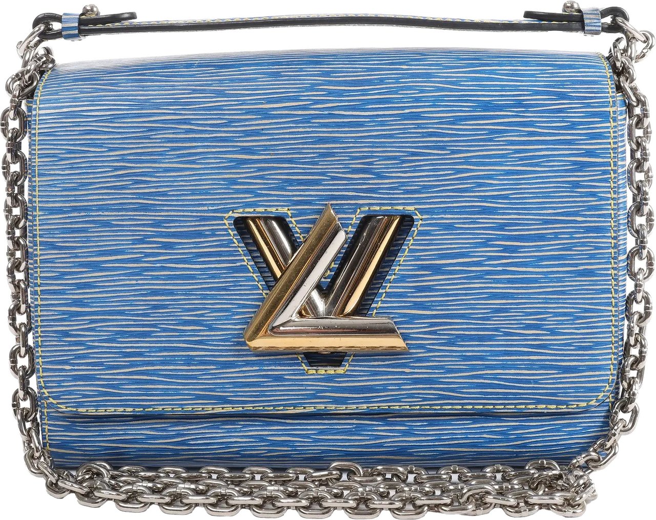 Louis Vuitton Twist MM Epi Leather Crossbody Bag in Blue M50271 Blauw