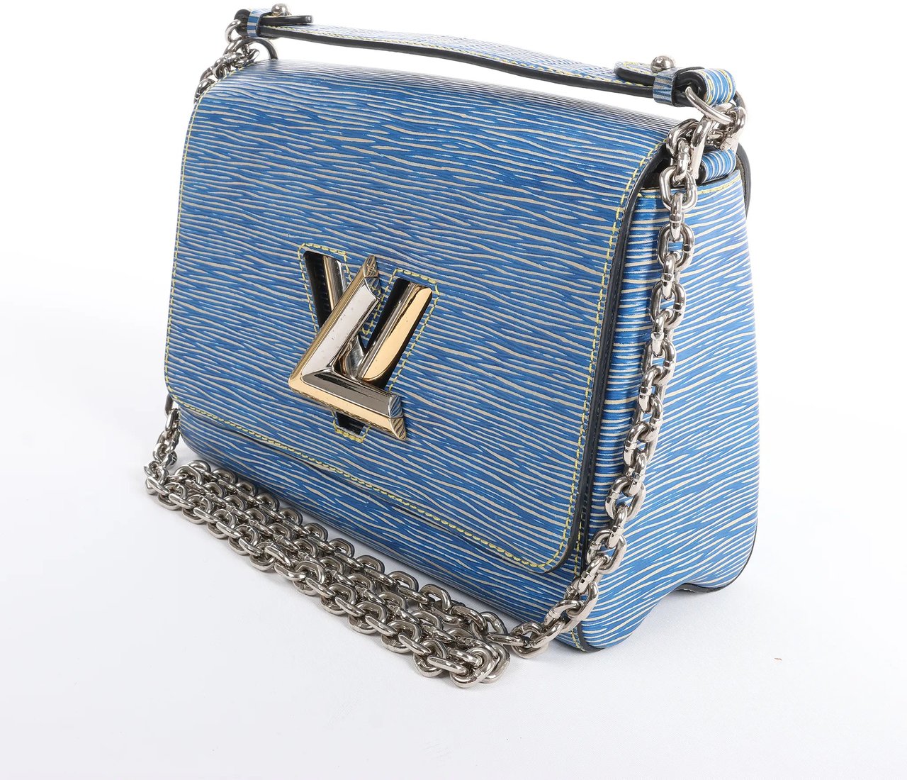 Louis Vuitton Twist MM Epi Leather Crossbody Bag in Blue M50271 Blauw
