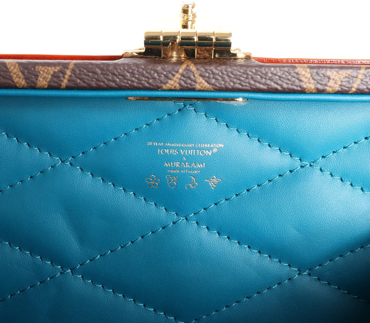 Louis Vuitton x Takashi Murakami Mini Square Trunk Handbag in Brown M13127 Bruin