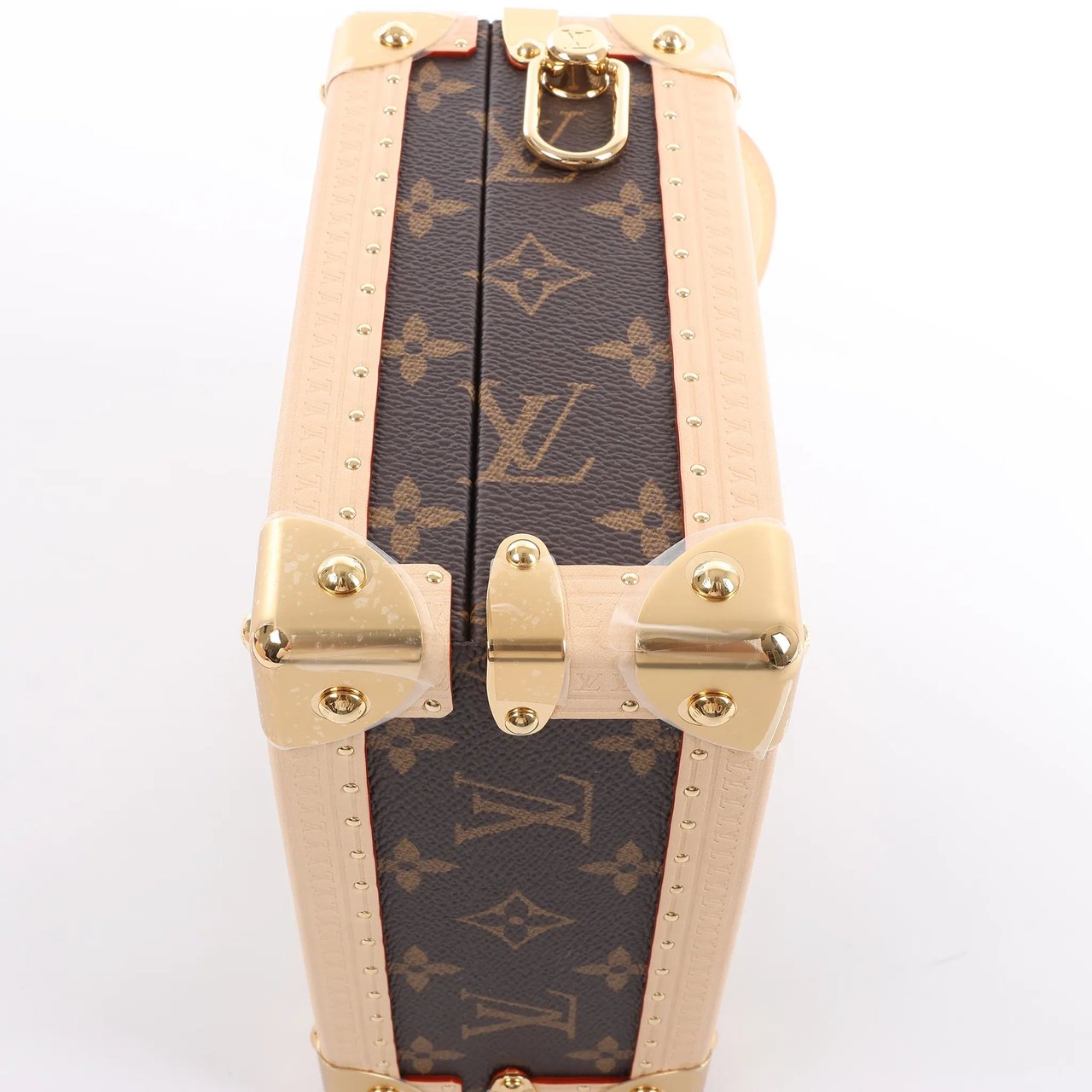 Louis Vuitton x Takashi Murakami Mini Square Trunk Handbag in Brown M13127 Bruin