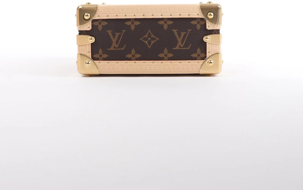 Louis Vuitton x Takashi Murakami Mini Square Trunk Handbag in Brown M13127 Bruin