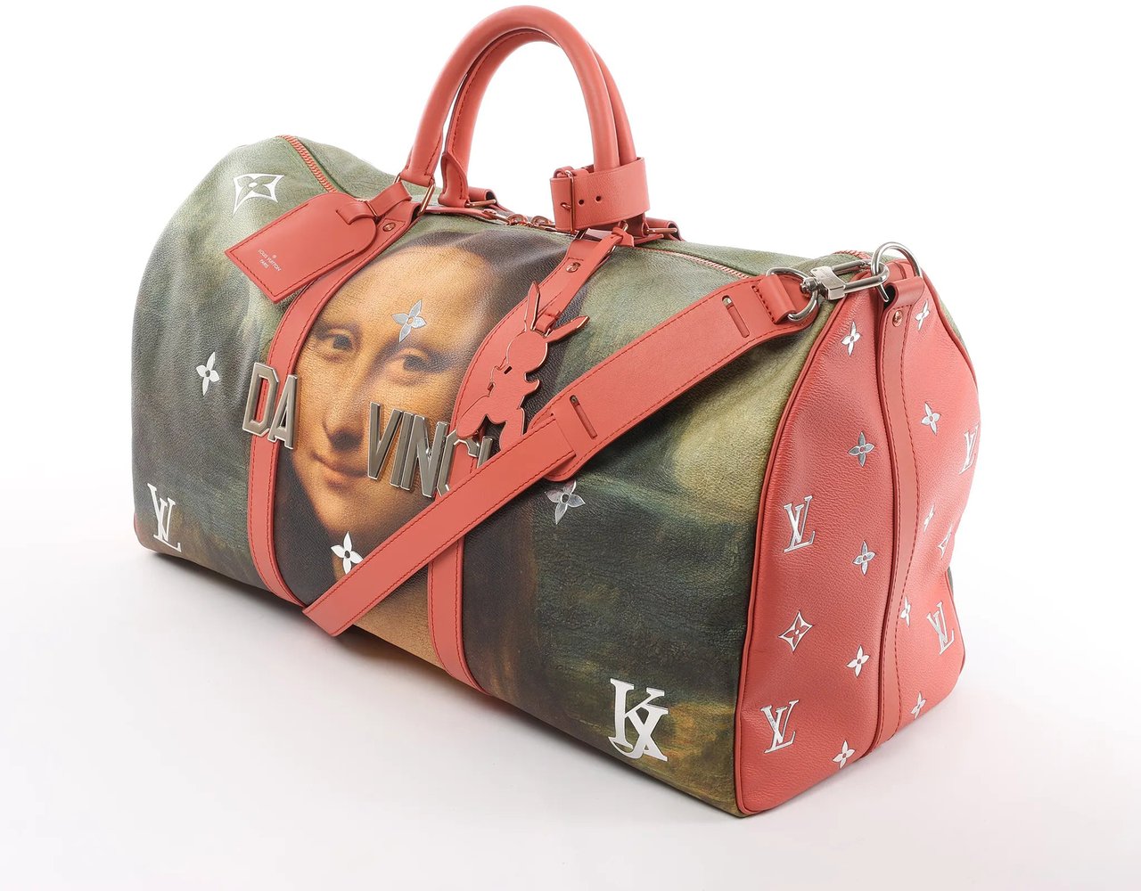 Louis Vuitton Keepall 50 Masters Collection Travel Bag in Pink x Green M43377 Divers