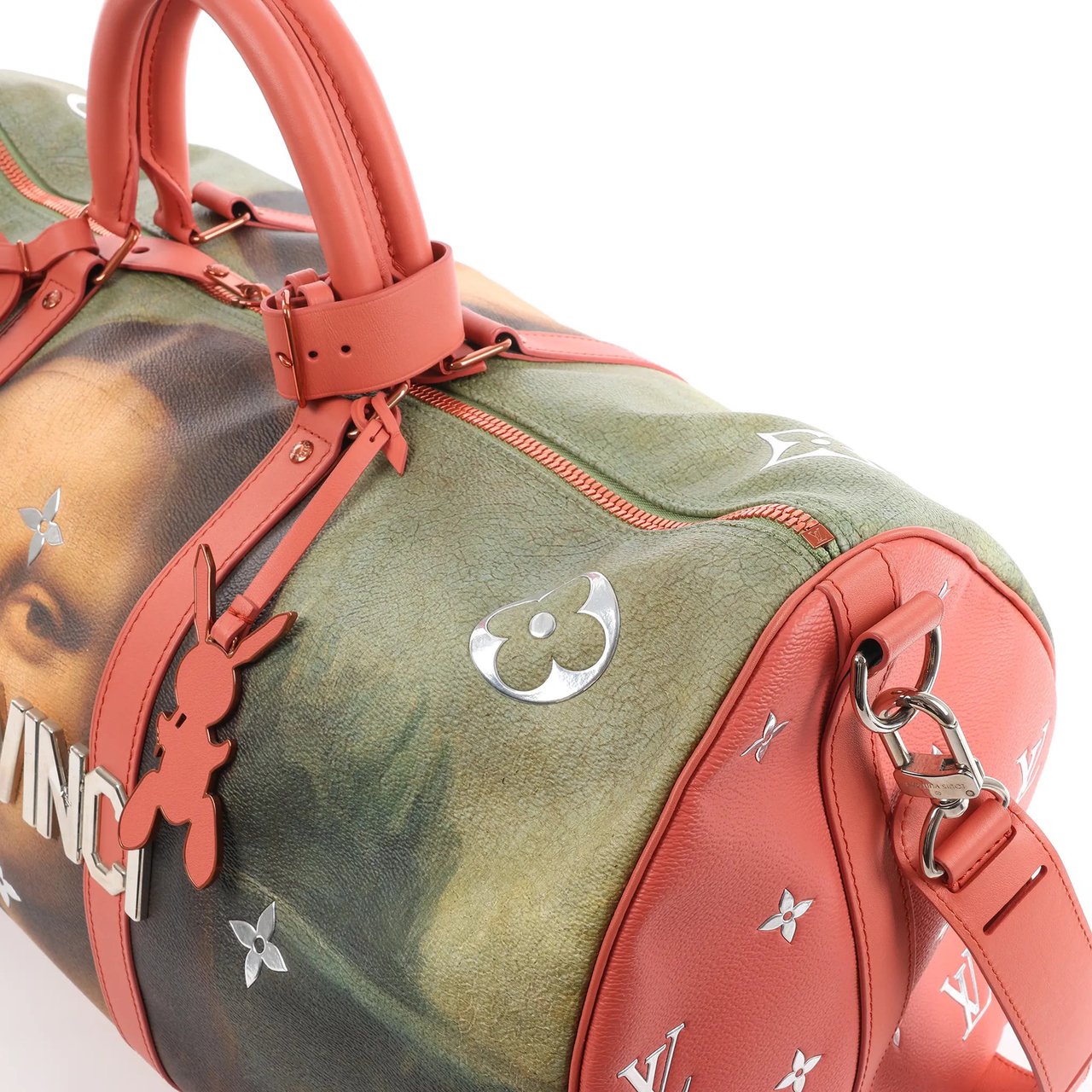 Louis Vuitton Keepall 50 Masters Collection Travel Bag in Pink x Green M43377 Divers