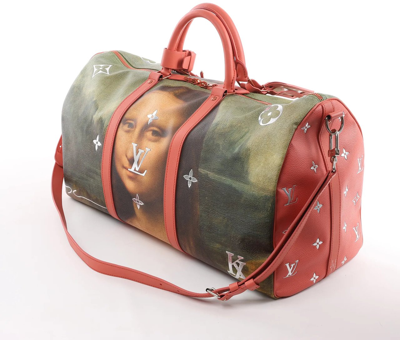 Louis Vuitton Keepall 50 Masters Collection Travel Bag in Pink x Green M43377 Divers
