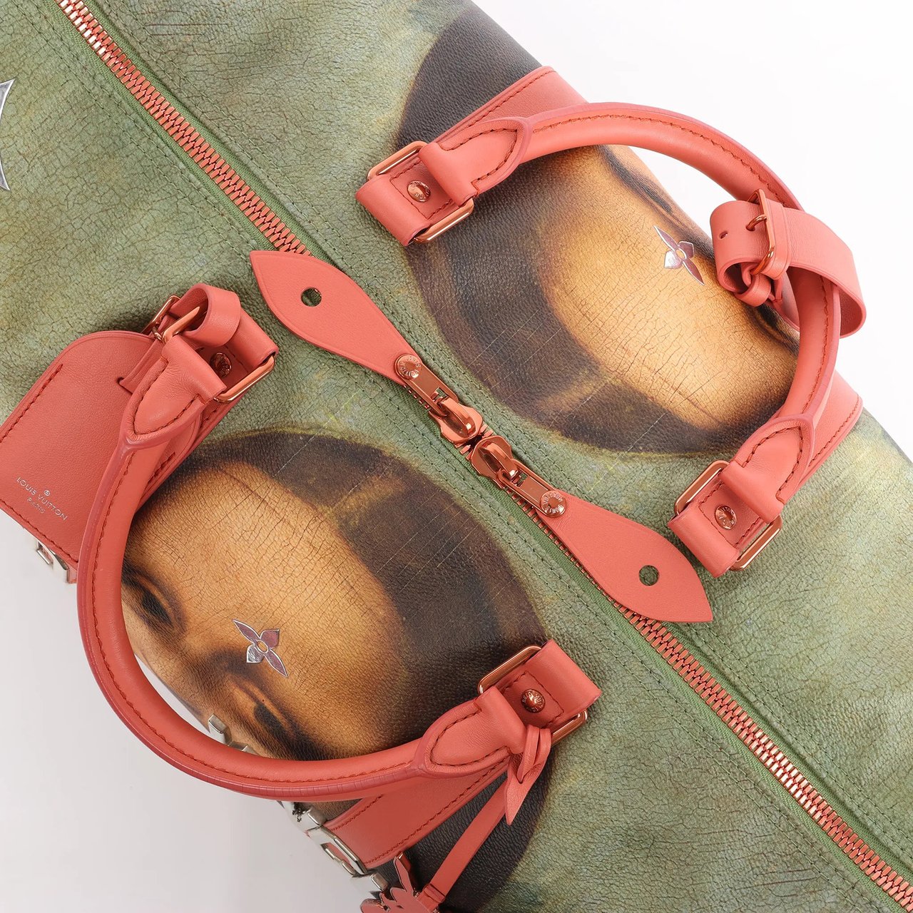 Louis Vuitton Keepall 50 Masters Collection Travel Bag in Pink x Green M43377 Divers
