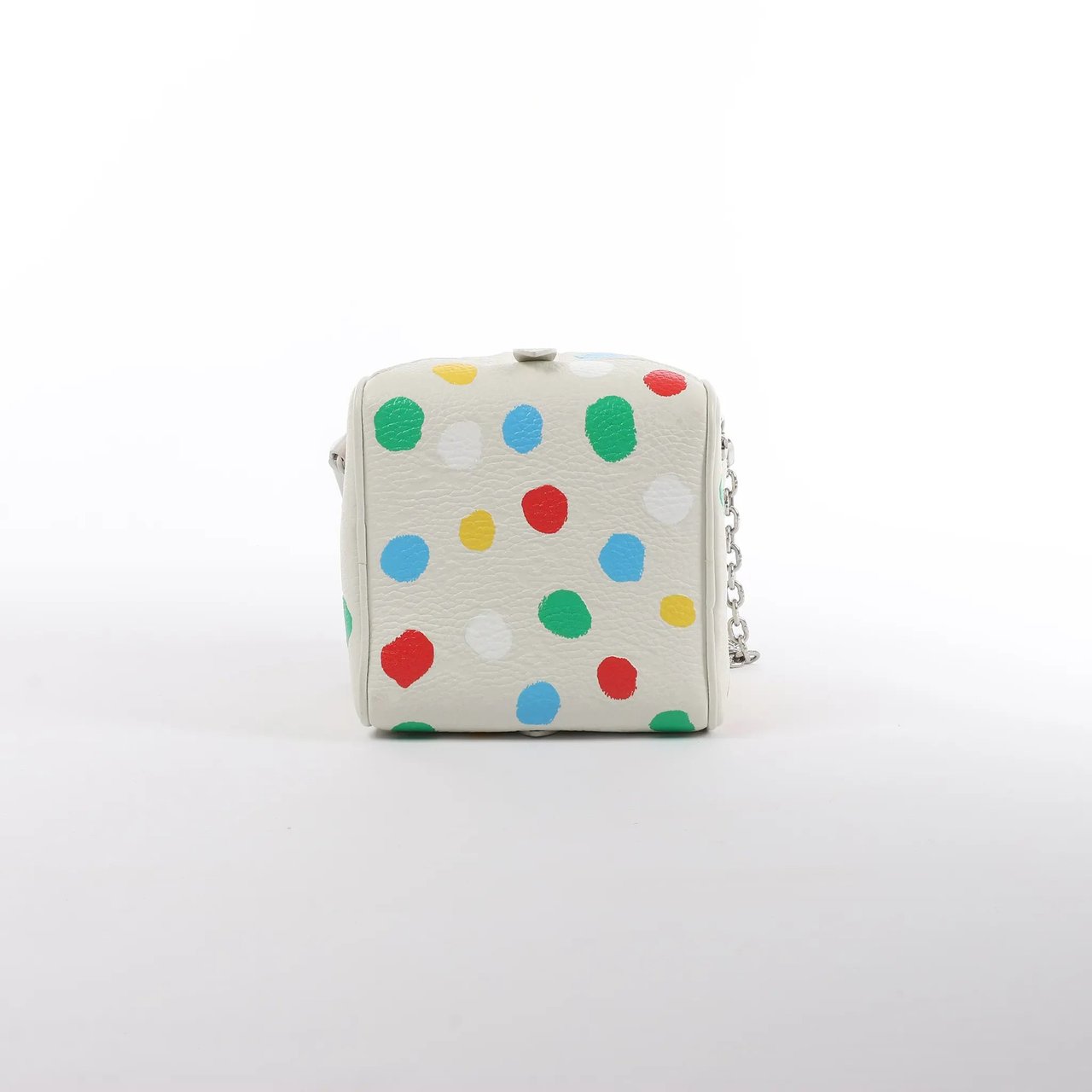 Louis Vuitton x Yayoi Kusama Square Bag Leather Handbag in White Wit