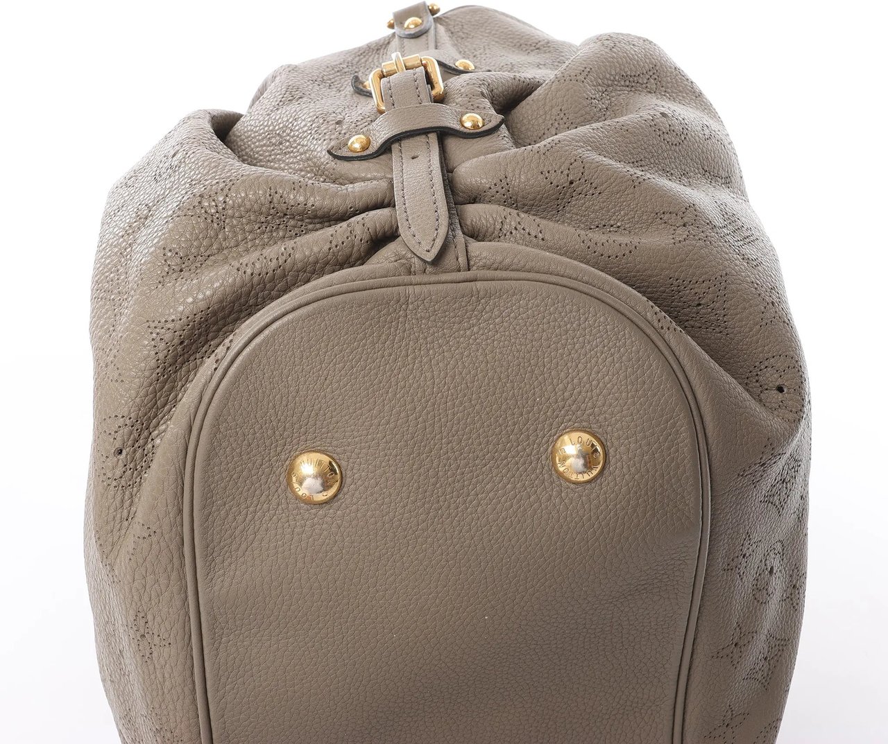 Louis Vuitton Mahina L Monogram Leather Shoulder Bag in Brown M93121 Bruin