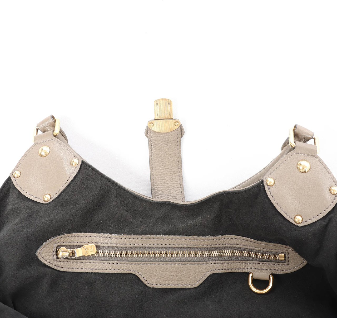 Louis Vuitton Mahina L Monogram Leather Shoulder Bag in Brown M93121 Bruin