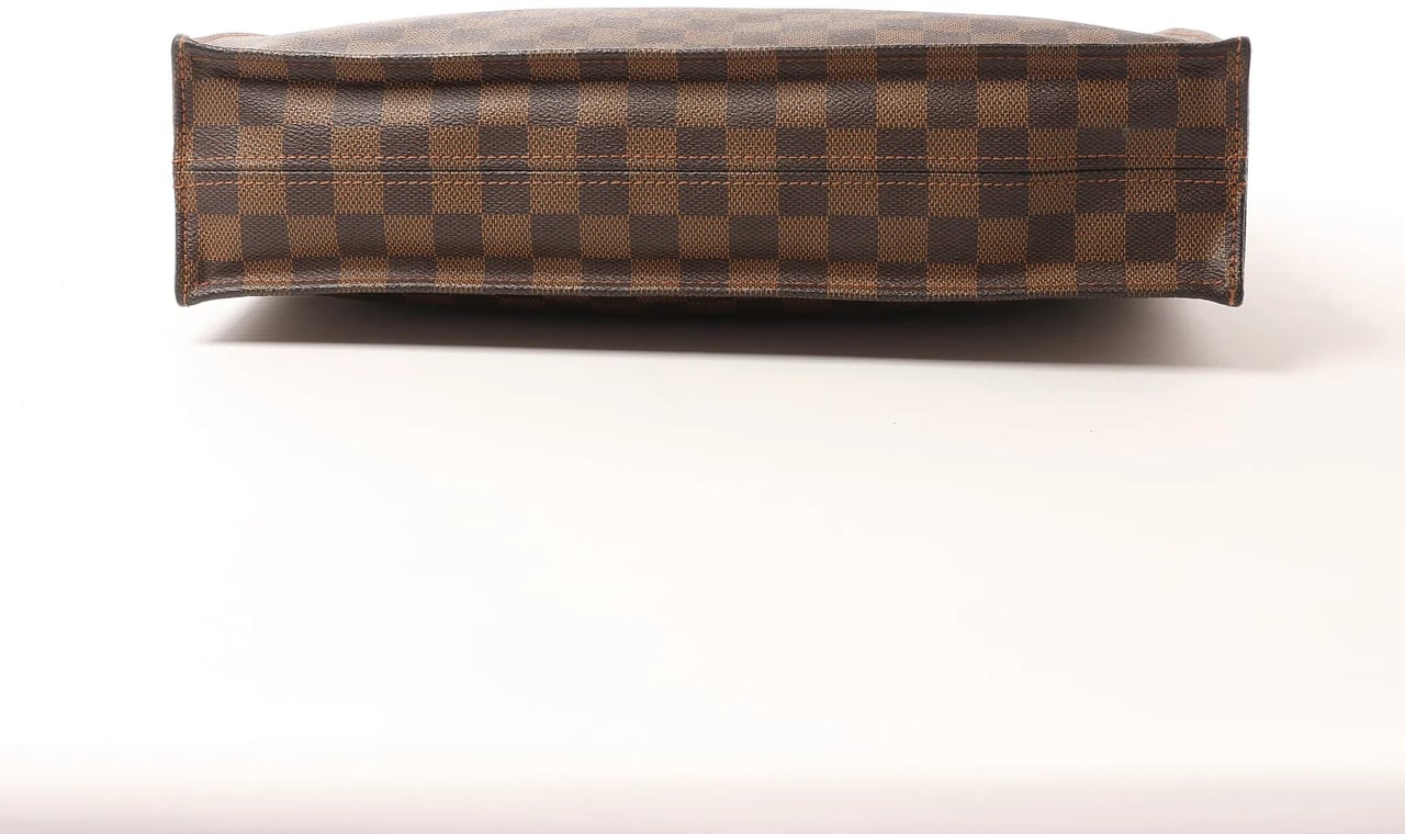 Louis Vuitton Sac Plat Damier Ebene Handbag in Brown N51140 Bruin