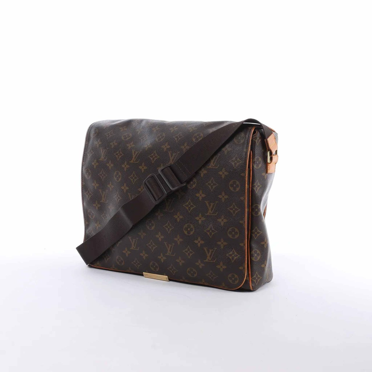 Louis Vuitton Abbesses Monogram Canvas Messenger Crossbody Bag in Brown M45257 Bruin