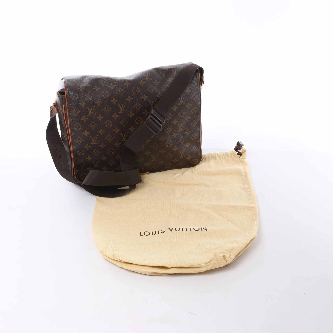 Louis Vuitton Abbesses Monogram Canvas Messenger Crossbody Bag in Brown M45257 Bruin