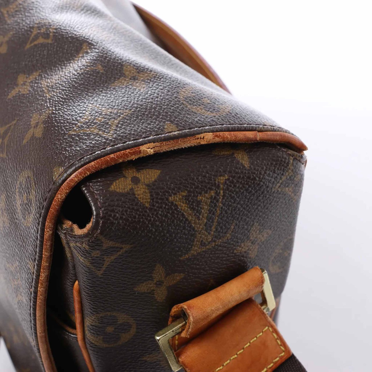 Louis Vuitton Abbesses Monogram Canvas Messenger Crossbody Bag in Brown M45257 Bruin