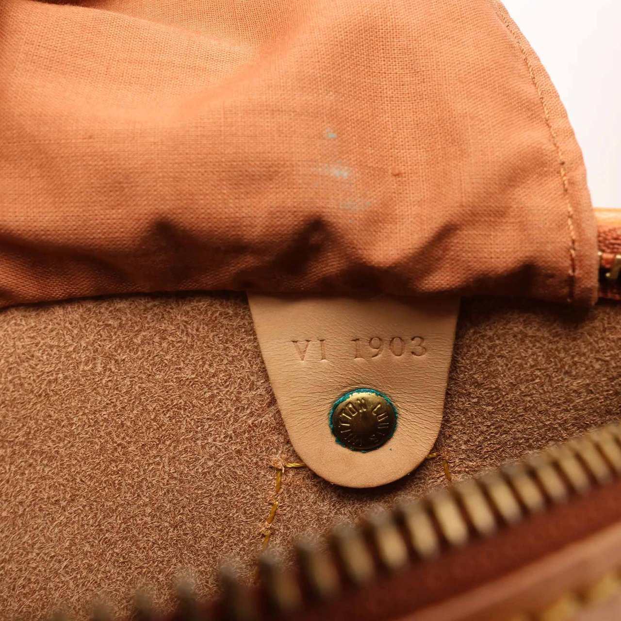 Louis Vuitton Speedy 30 Nomade Leather Handbag in Light Brown M85392 Blauw