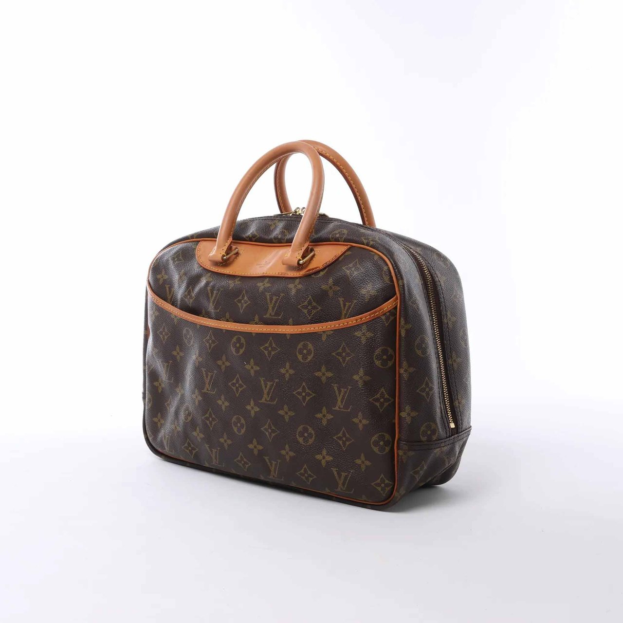 Louis Vuitton Deauville Monogram Canvas Handbag in Brown M47270 Bruin