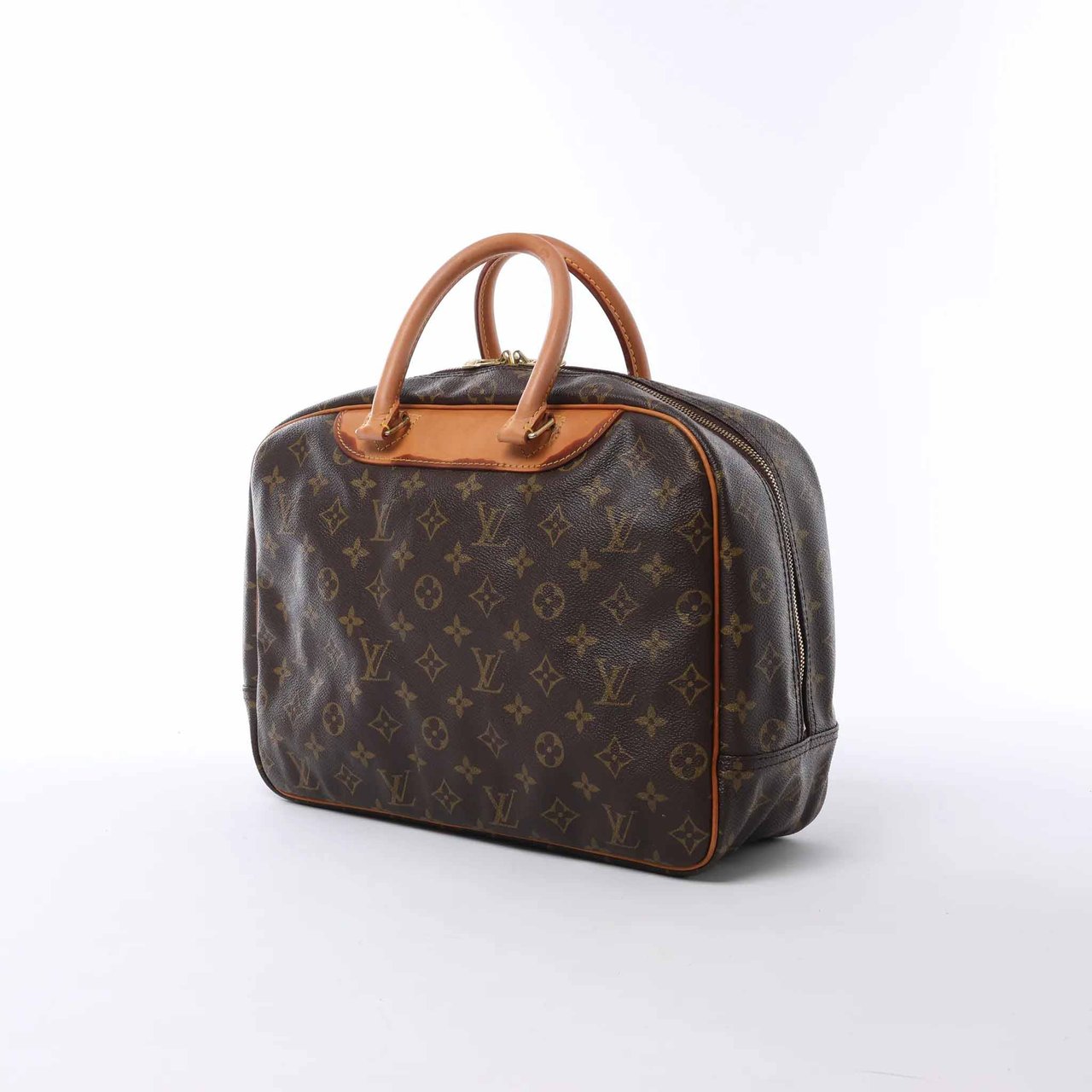 Louis Vuitton Deauville Monogram Canvas Handbag in Brown M47270 Bruin