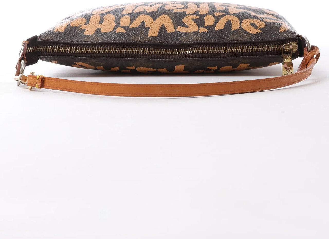 Louis Vuitton Pochette Accessoire Monogram Graffiti Handbag in Brown M92193 Bruin