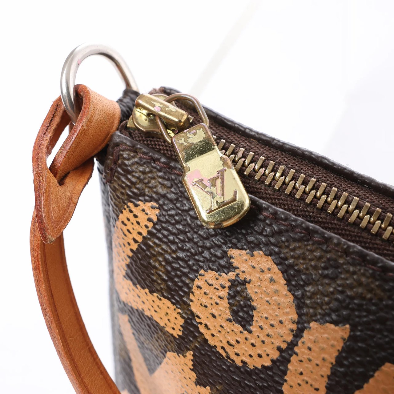 Louis Vuitton Pochette Accessoire Monogram Graffiti Handbag in Brown M92193 Bruin