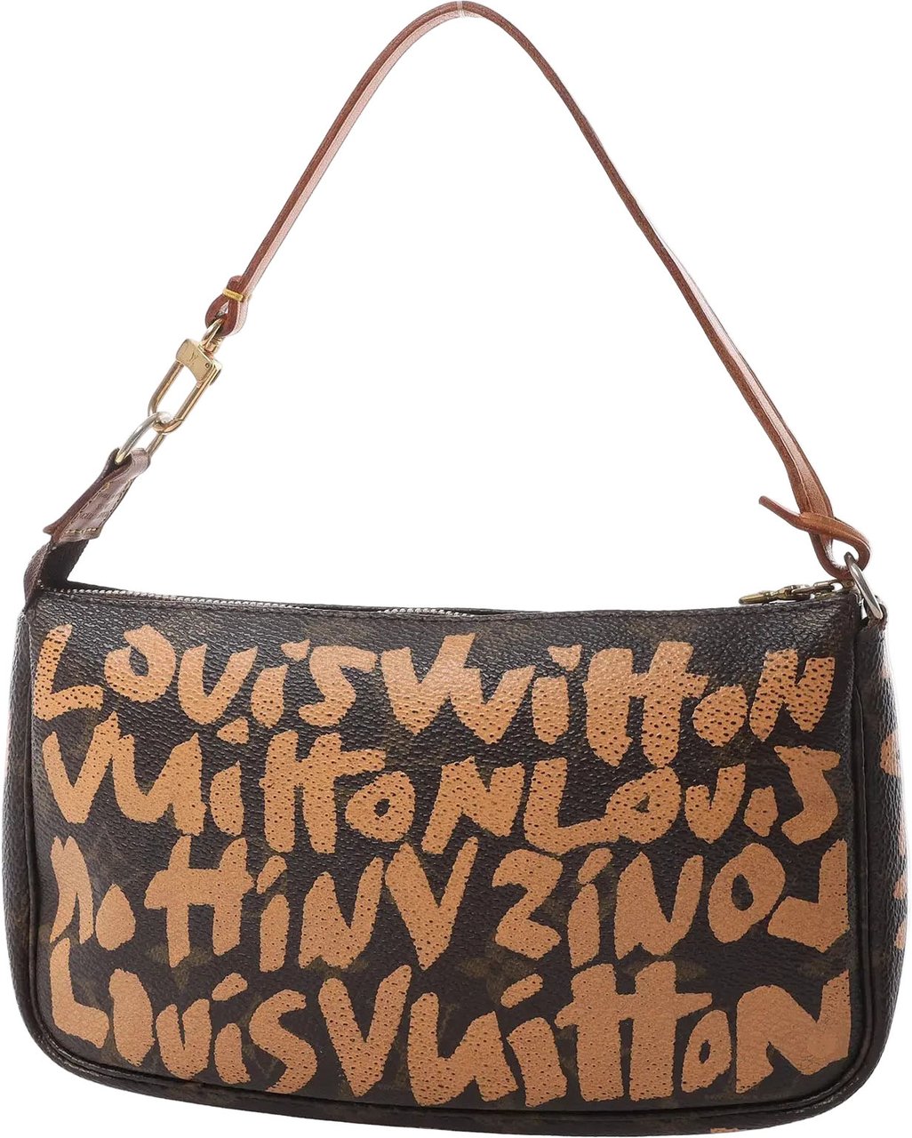 Louis Vuitton Pochette Accessoire Monogram Graffiti Handbag in Brown M92193 Bruin