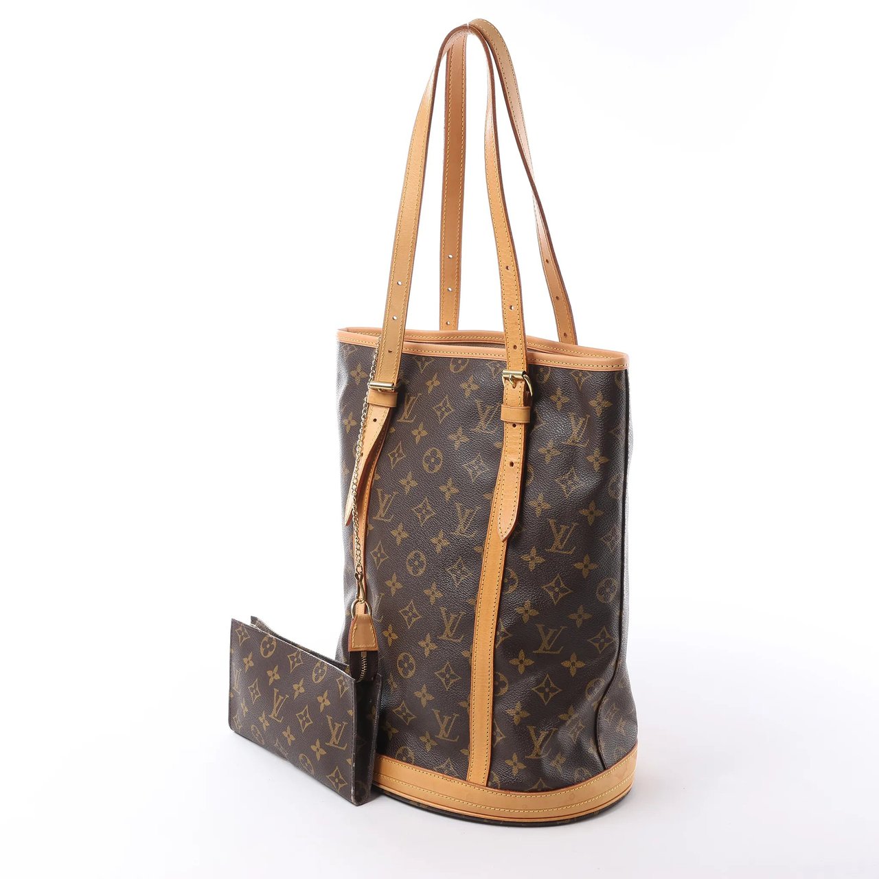 Louis Vuitton Bucket GM Monogram Canvas Shoulder Bag in Brown M42236 Bruin