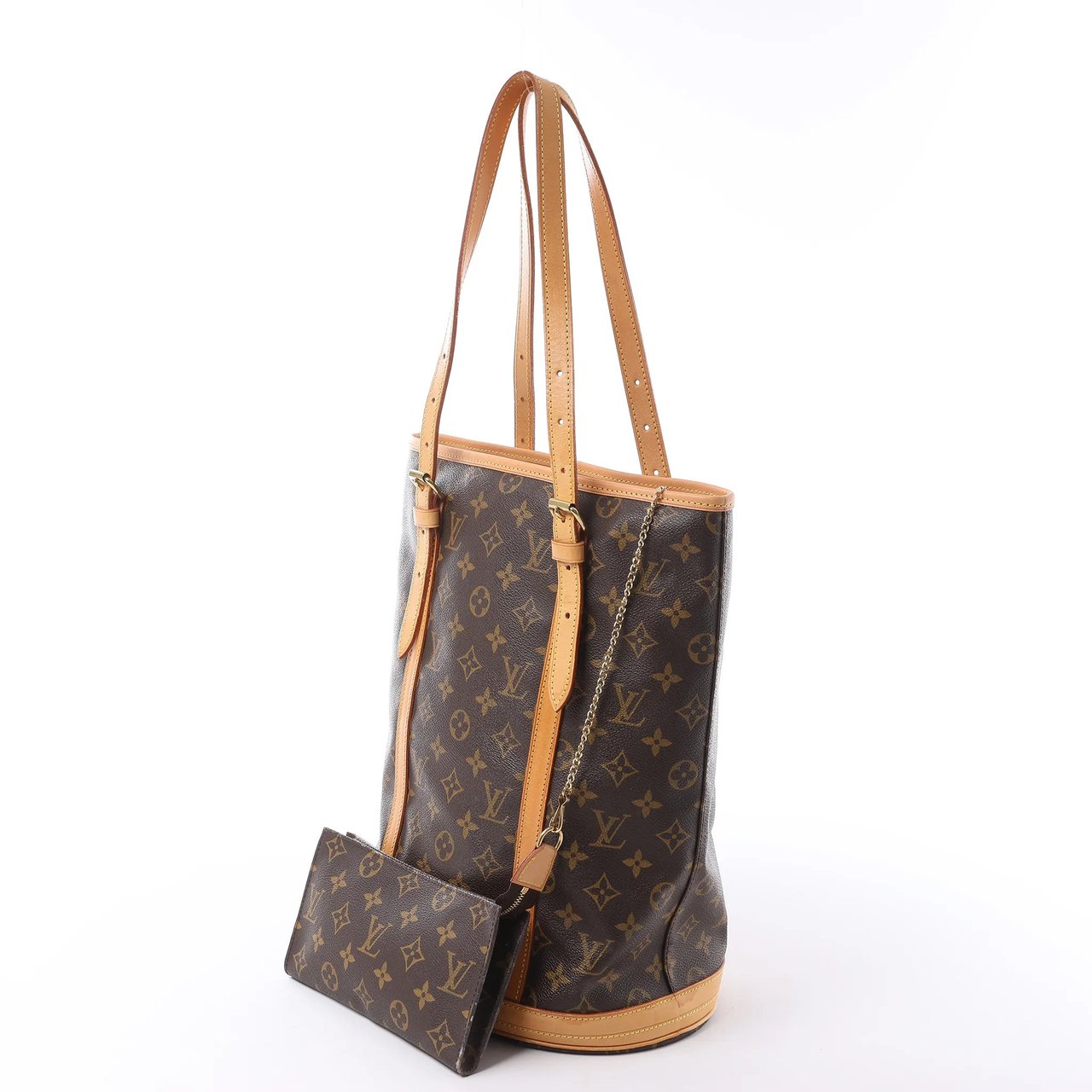 Louis Vuitton Bucket GM Monogram Canvas Shoulder Bag in Brown M42236 Bruin