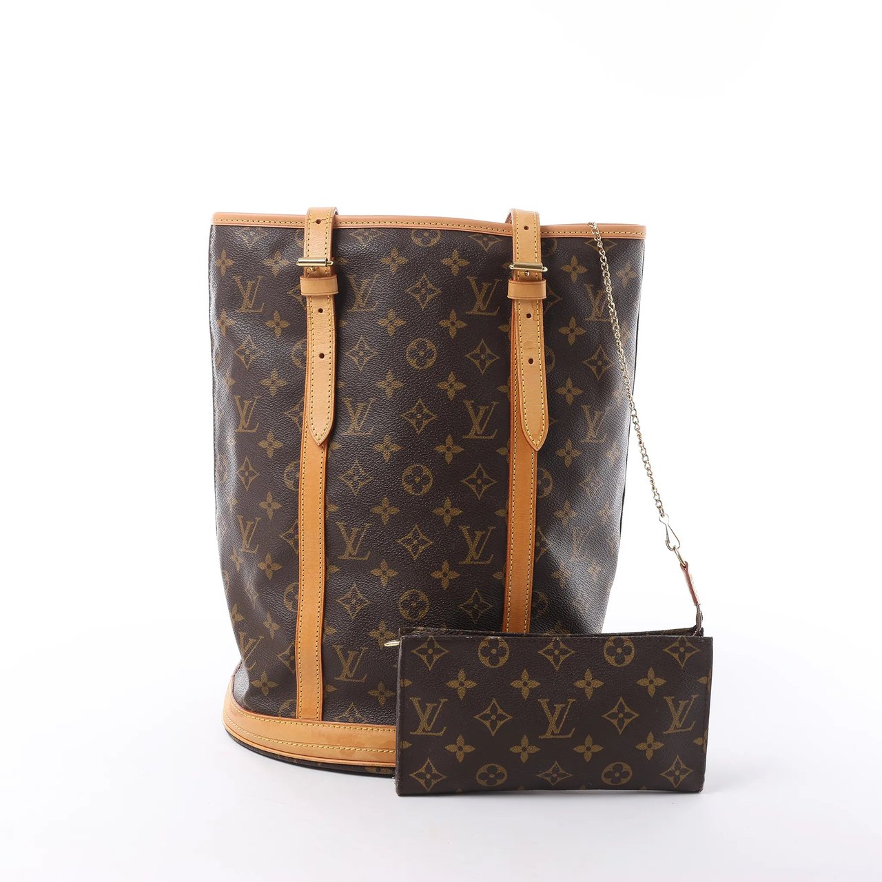 Louis Vuitton Bucket GM Monogram Canvas Shoulder Bag in Brown M42236 Bruin
