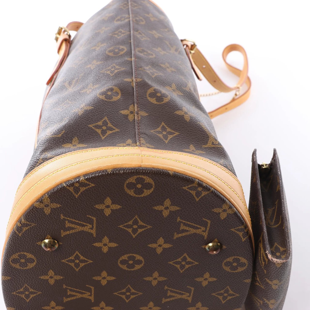 Louis Vuitton Bucket GM Monogram Canvas Shoulder Bag in Brown M42236 Bruin