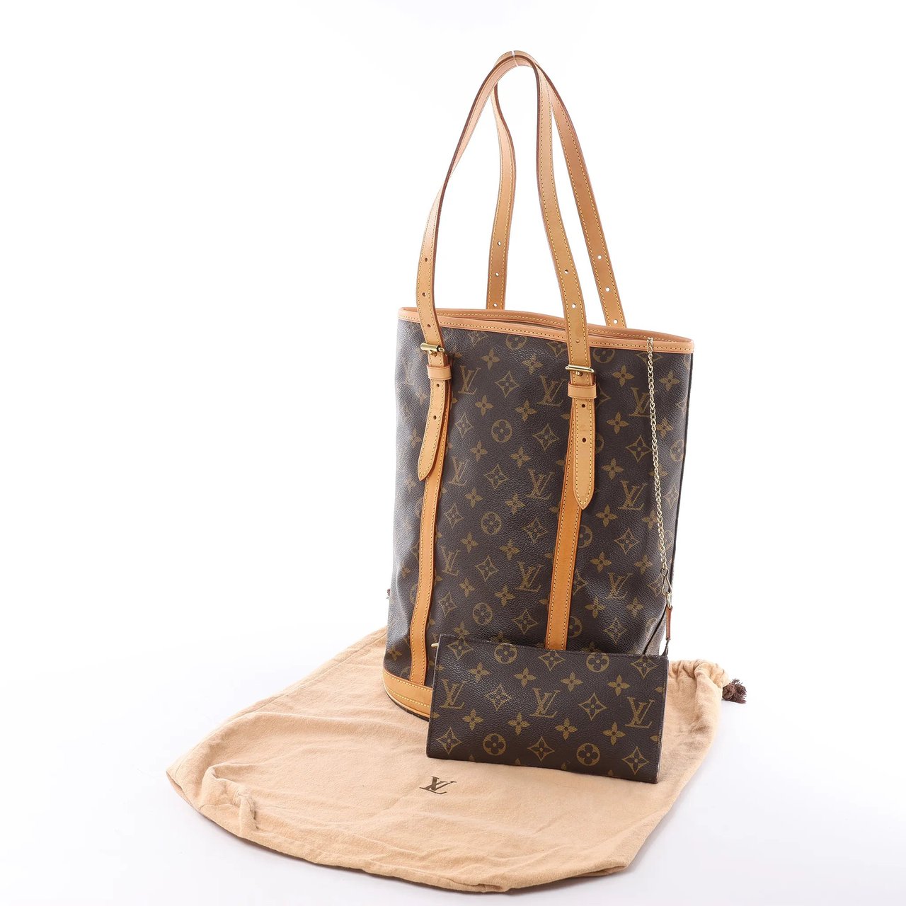 Louis Vuitton Bucket GM Monogram Canvas Shoulder Bag in Brown M42236 Bruin