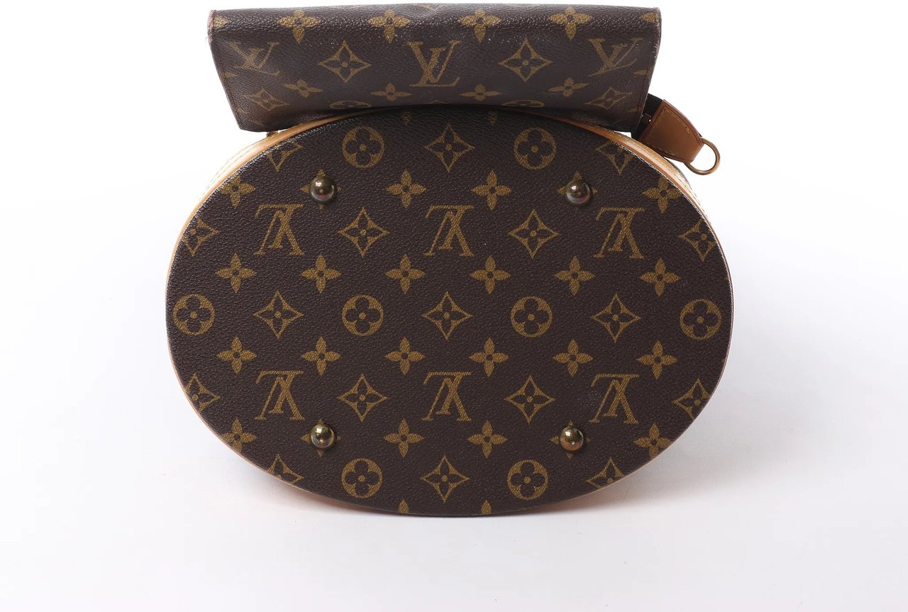 Louis Vuitton Bucket GM Monogram Canvas Shoulder Bag in Brown M42236 Bruin