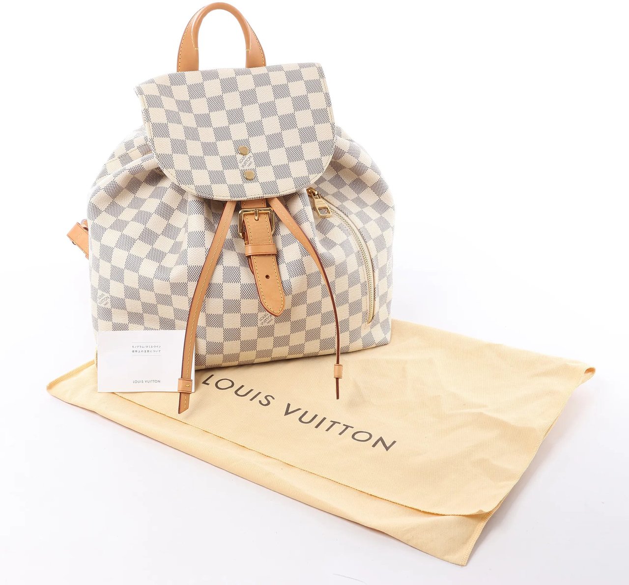 Louis Vuitton Sperone Damier Azur Backpack in Beige N41578 Beige