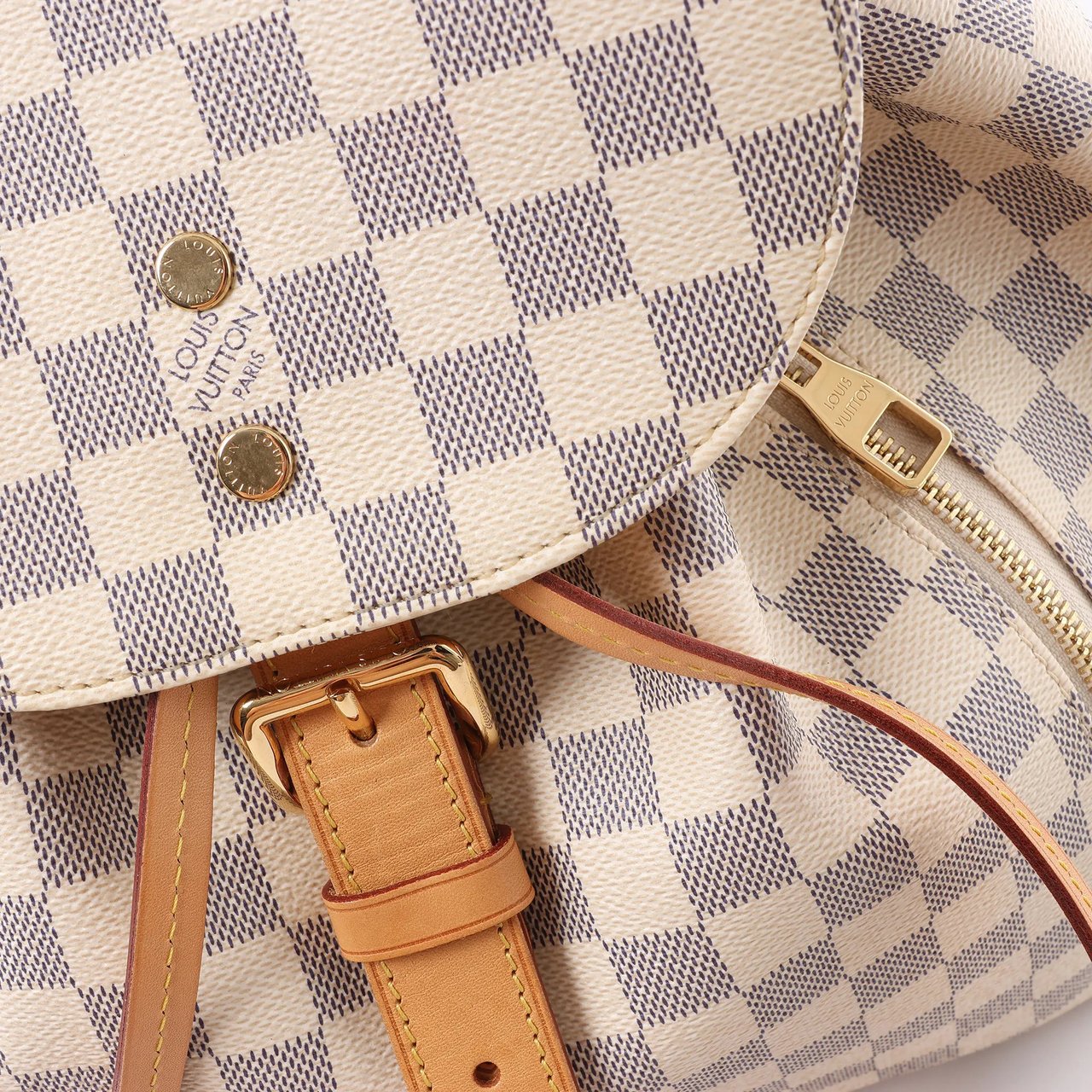 Louis Vuitton Sperone Damier Azur Backpack in Beige N41578 Beige