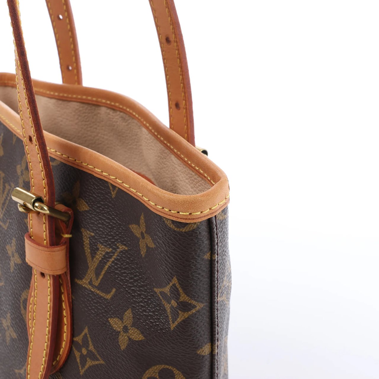 Louis Vuitton Bucket PM Monogram Canvas Shoulder Bag in Brown M42238 Bruin