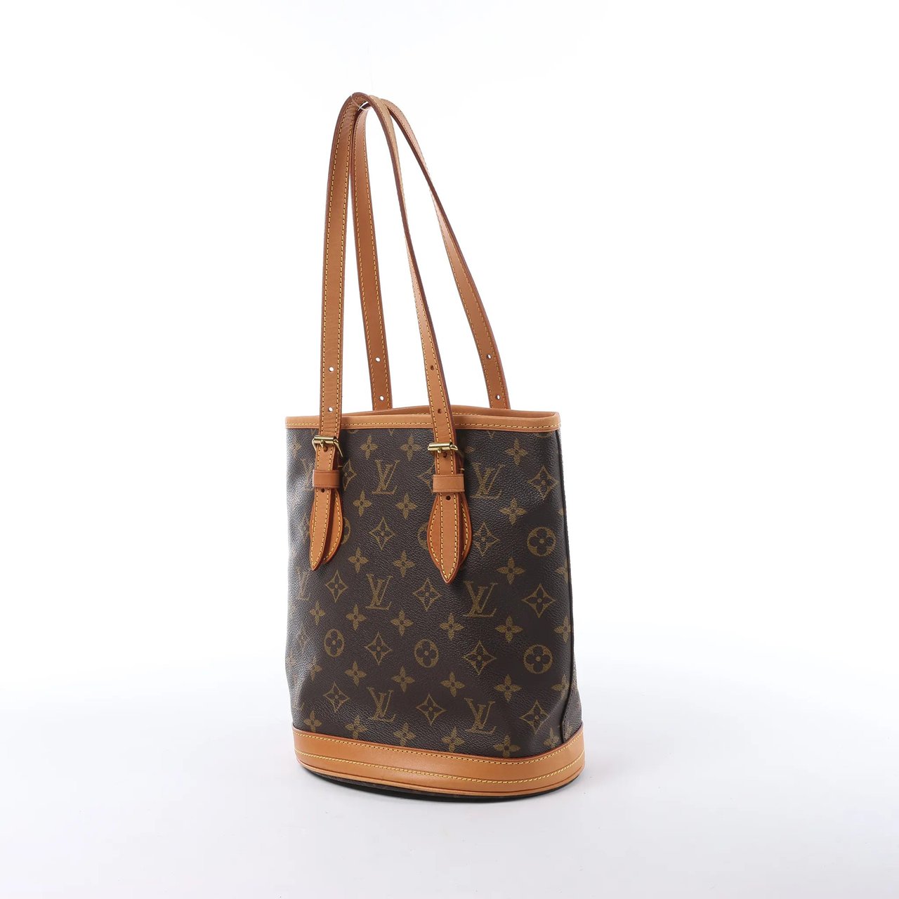 Louis Vuitton Bucket PM Monogram Canvas Shoulder Bag in Brown M42238 Bruin