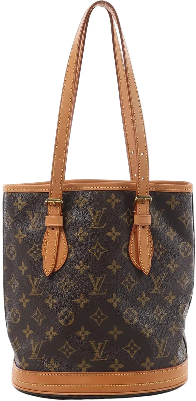 Louis Vuitton Bucket PM Monogram Canvas Shoulder Bag in Brown M42238 Bruin