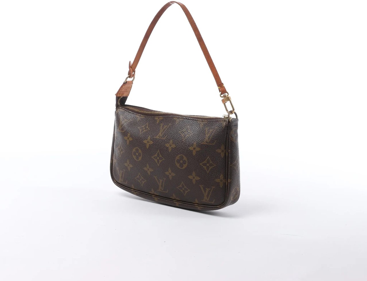 Louis Vuitton Pochette Accessoir Monogram Canvas Handbag in Brown M51980 Bruin